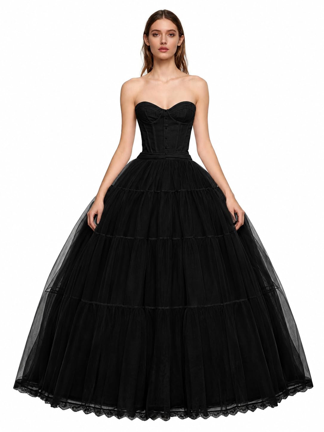 Edith qi Women's Petticoats Half Slips Underskirt for Bridal Dress