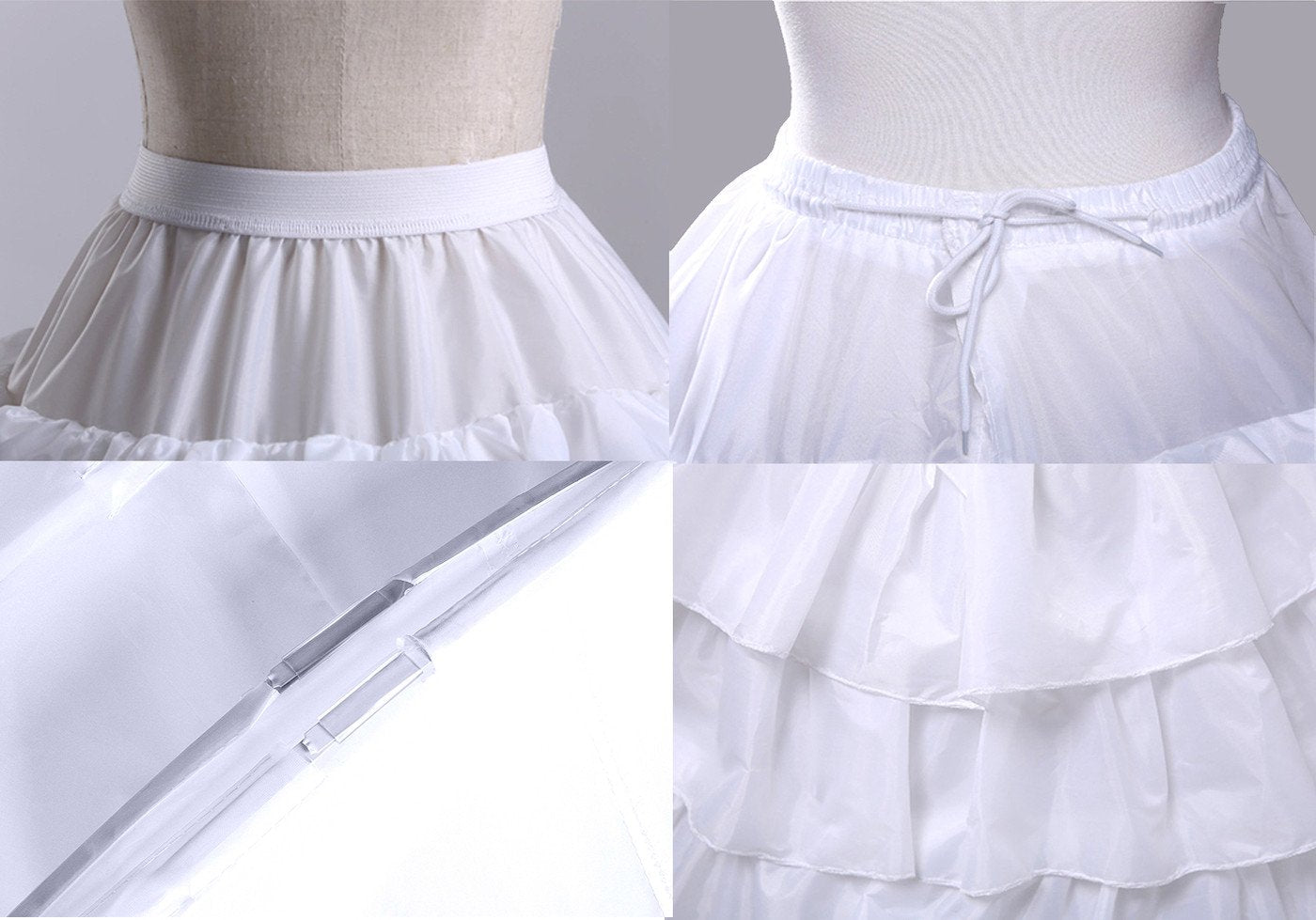 Edith qi Women's Petticoats Half Slips Underskirt for Bridal Dress