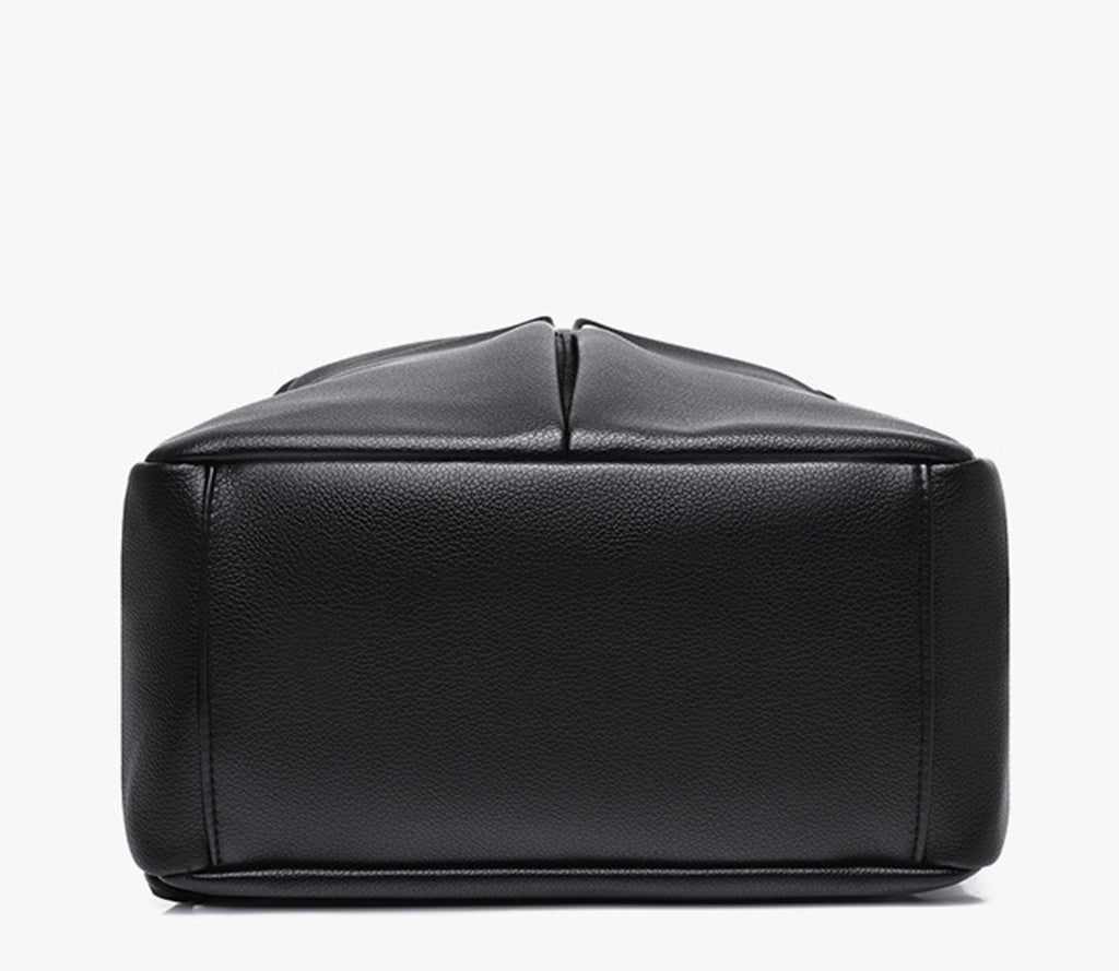 Faux leather multi-purpose small backpack for women travel work