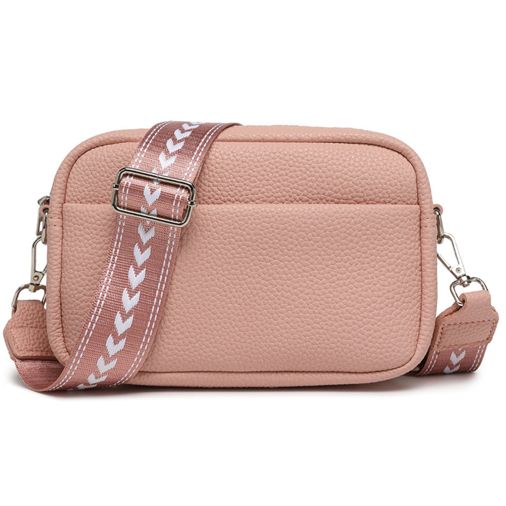 Green Pu leather cross body shoulder bag purse for women teens