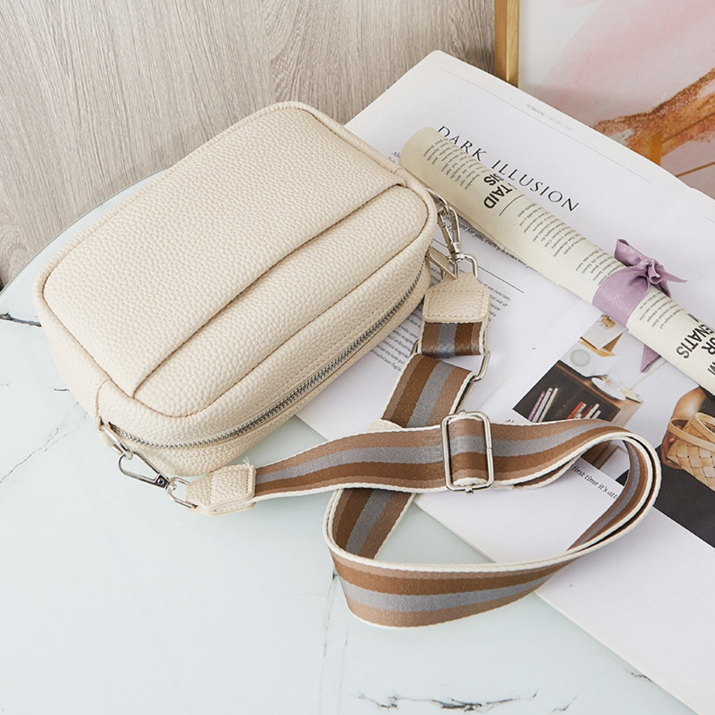 Green Pu leather cross body shoulder bag purse for women teens
