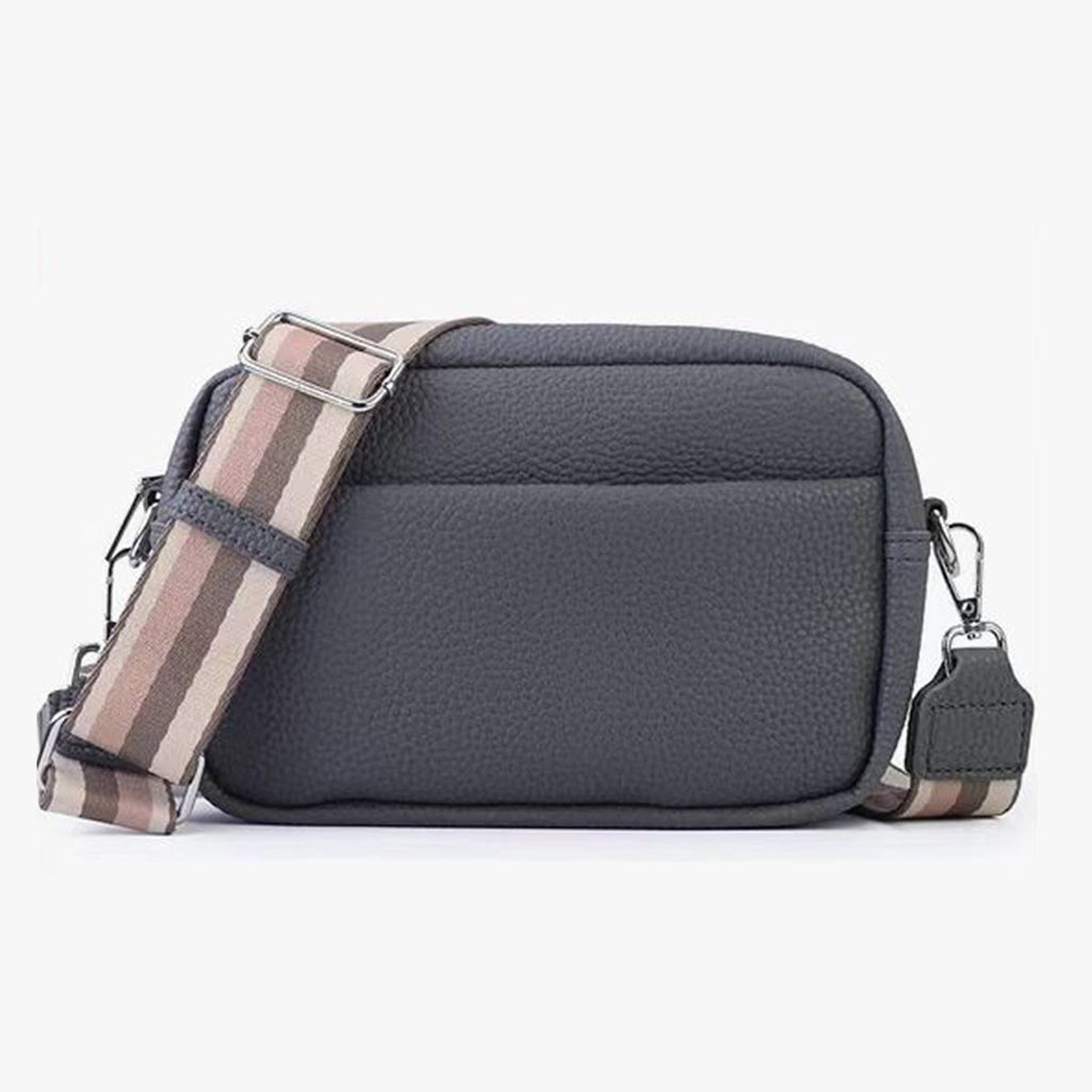 Green Pu leather cross body shoulder bag purse for women teens
