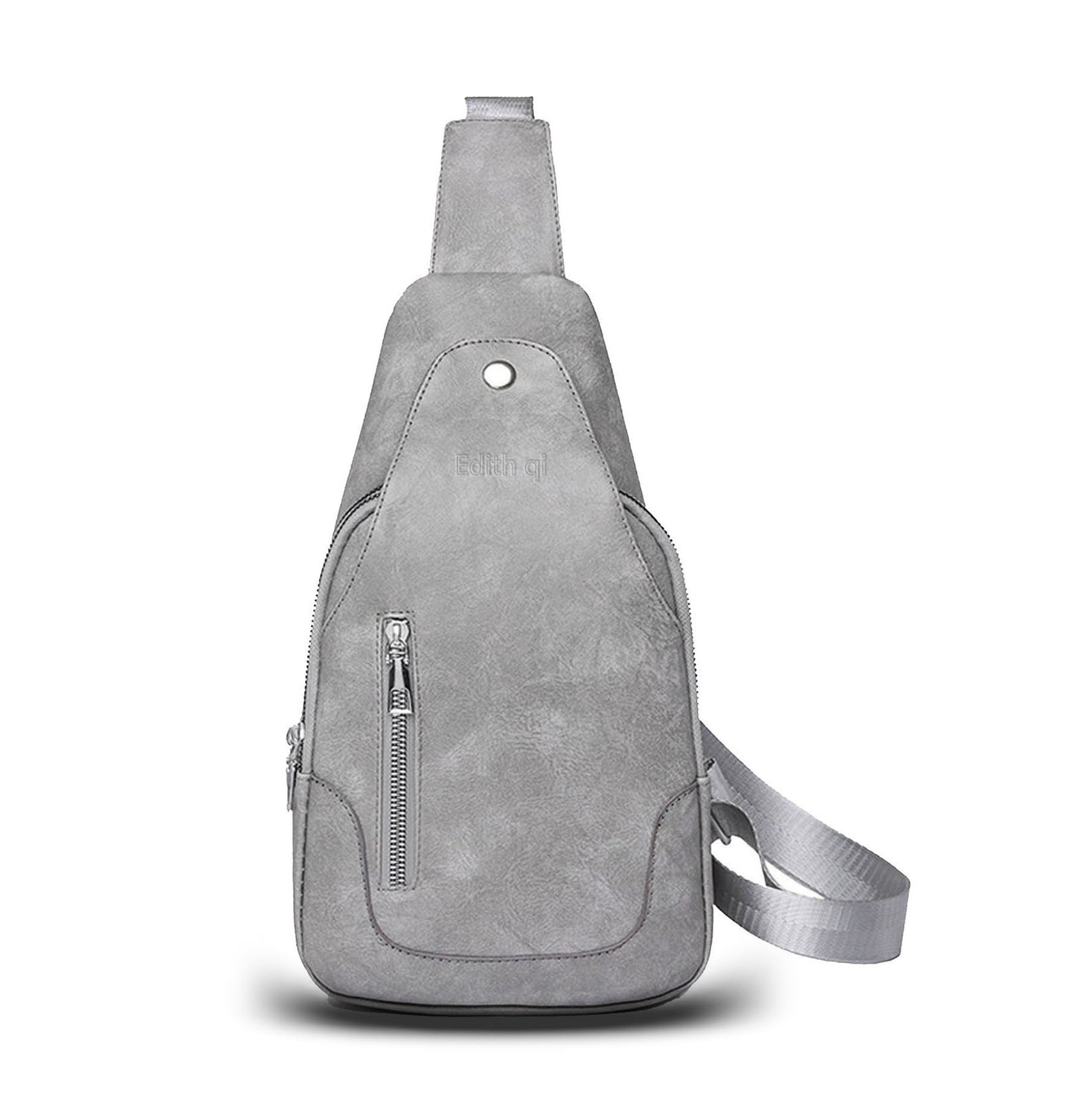 Vegan Pu leather sling crossbody bags purse for women men's anti-theft travel crossbody shoulder bag