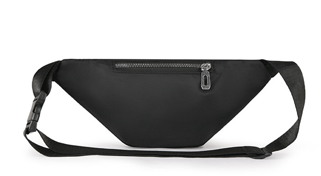 Purple nylon fanny waist pack crossbody purse for daily outings