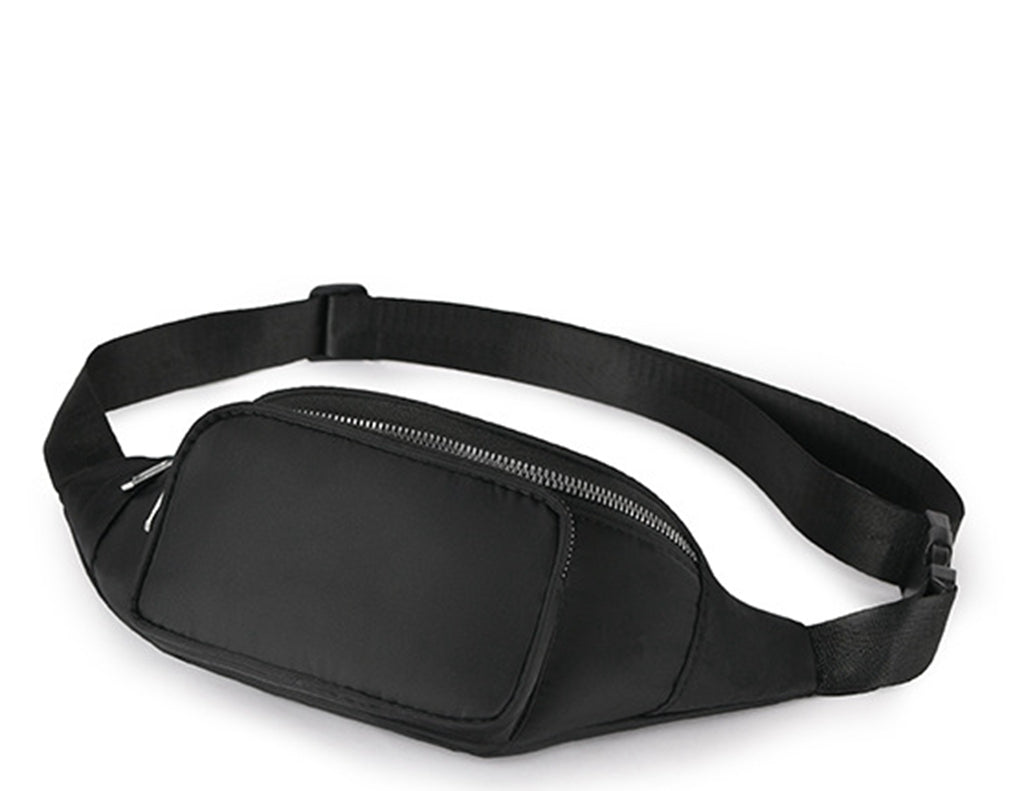 Purple nylon fanny waist pack crossbody purse for daily outings