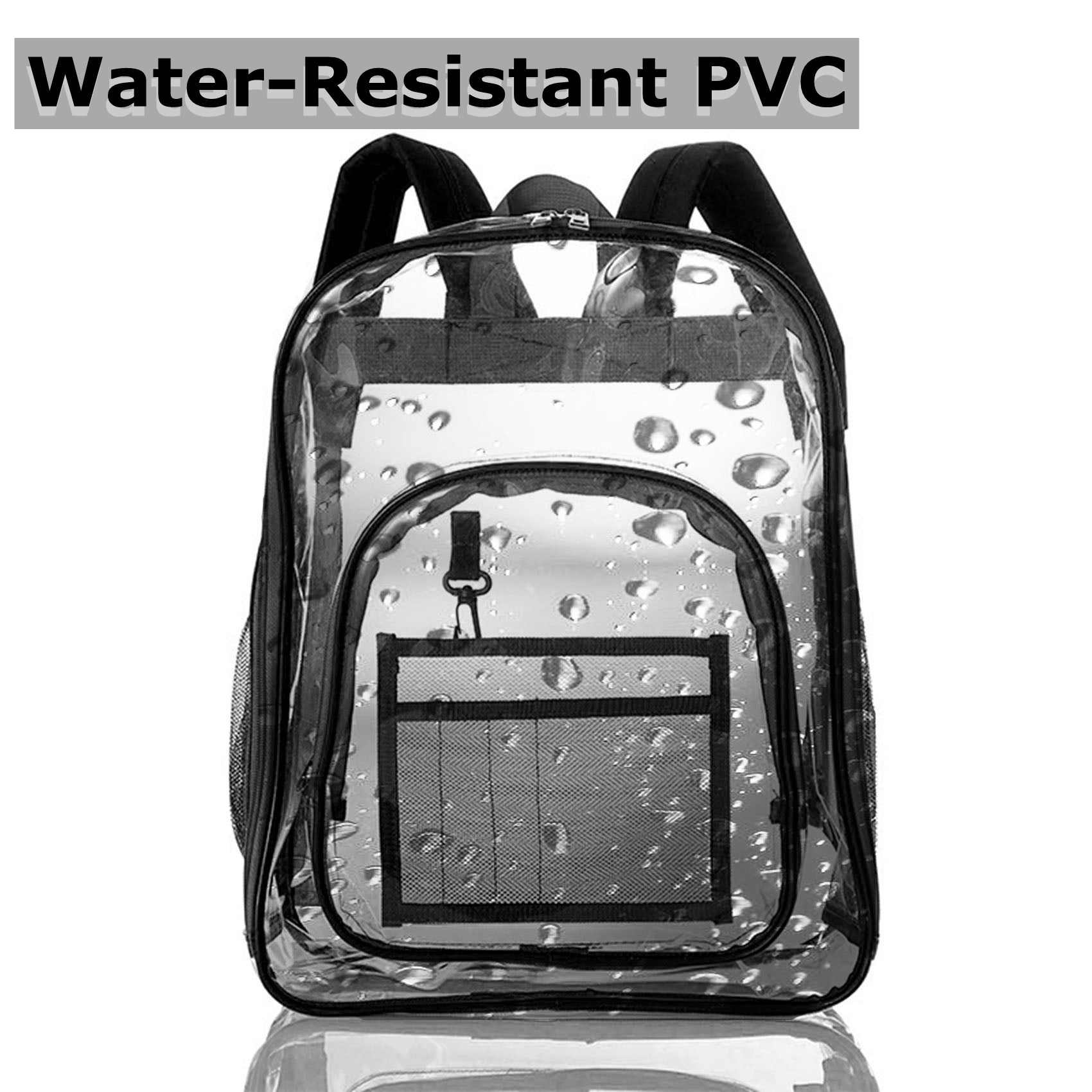 coach clear backpack Approved stadium clear school bag heavy duty clear backpack for sports – Edith qi