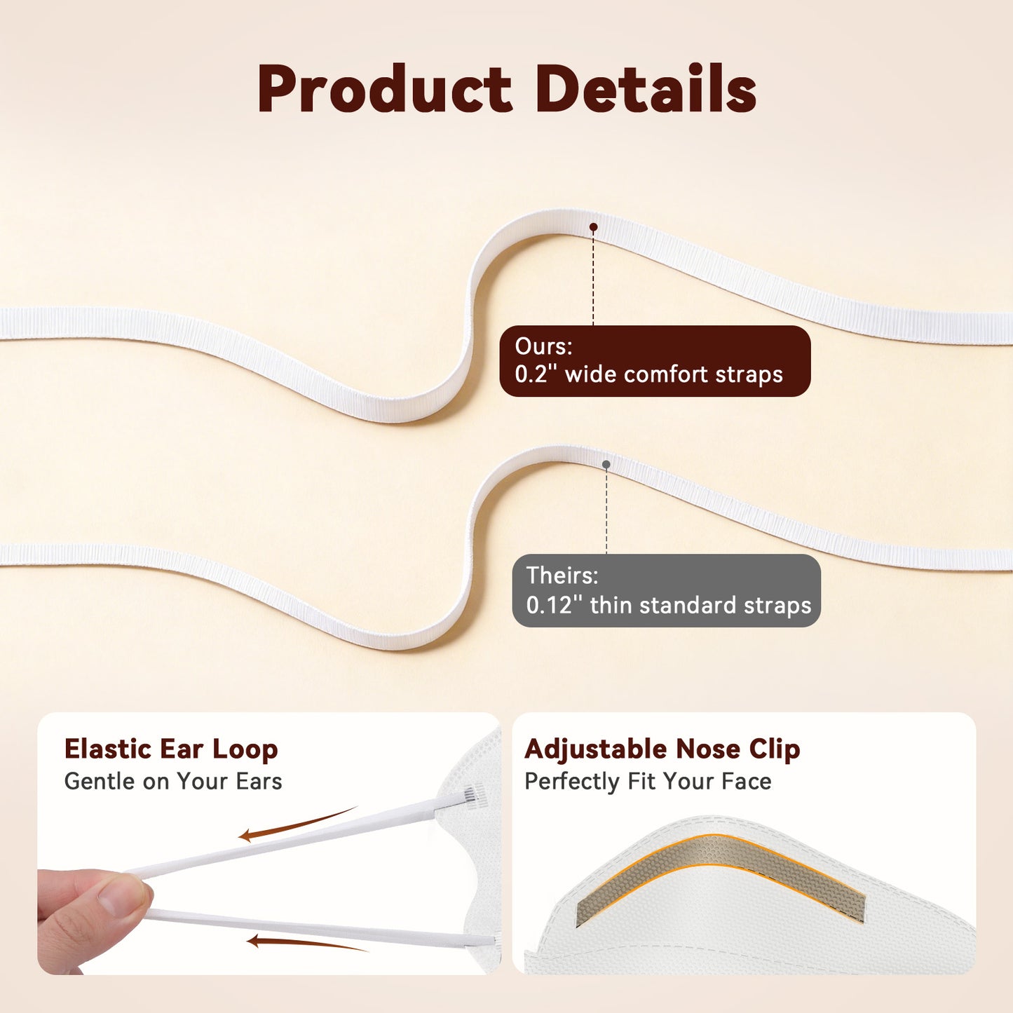 Edith qi KN95 Face Masks 50 PCS, 5 Ply Gray Disposable KN95 Masks for Adults Filter Efficiency 95%, Protection against PM 2.5 Smoke Particles