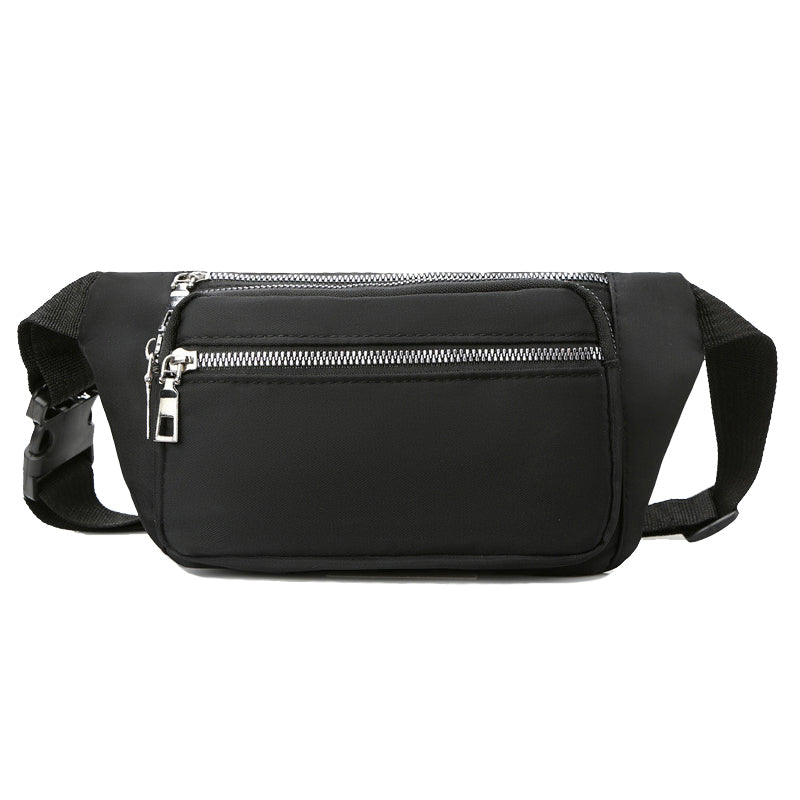 Navy nylon fanny waist pack crossbody purse for shopping travel