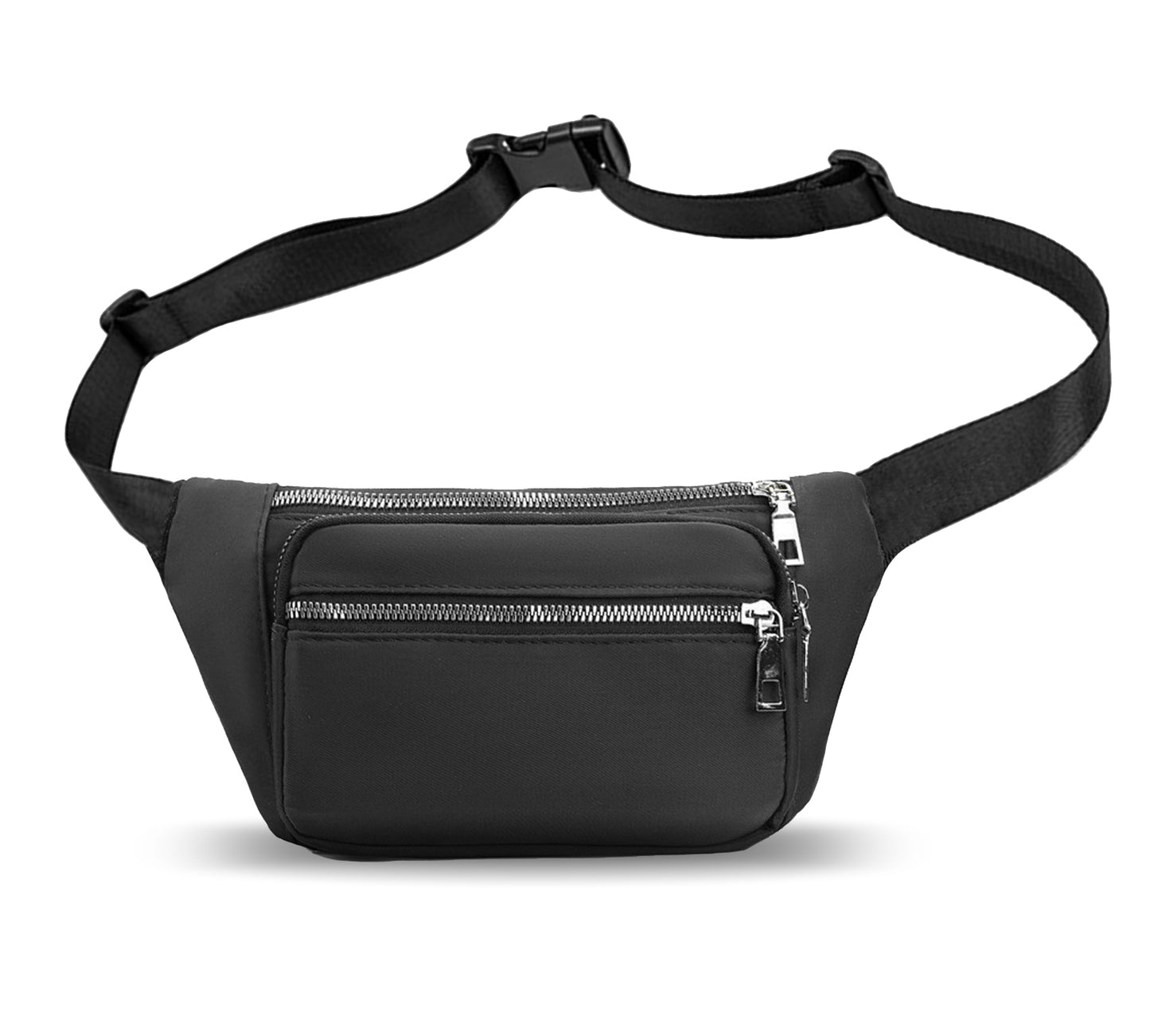 Navy nylon fanny waist pack crossbody purse for shopping travel