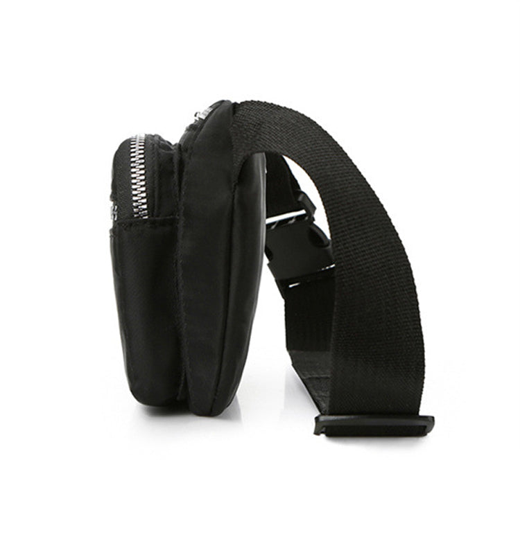 Navy nylon fanny waist pack crossbody purse for shopping travel