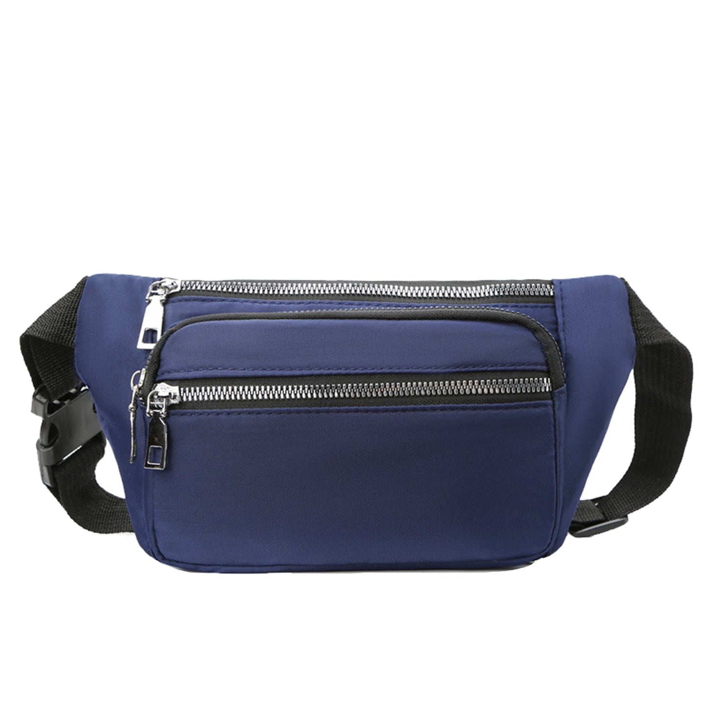 Navy nylon fanny waist pack crossbody purse for shopping travel