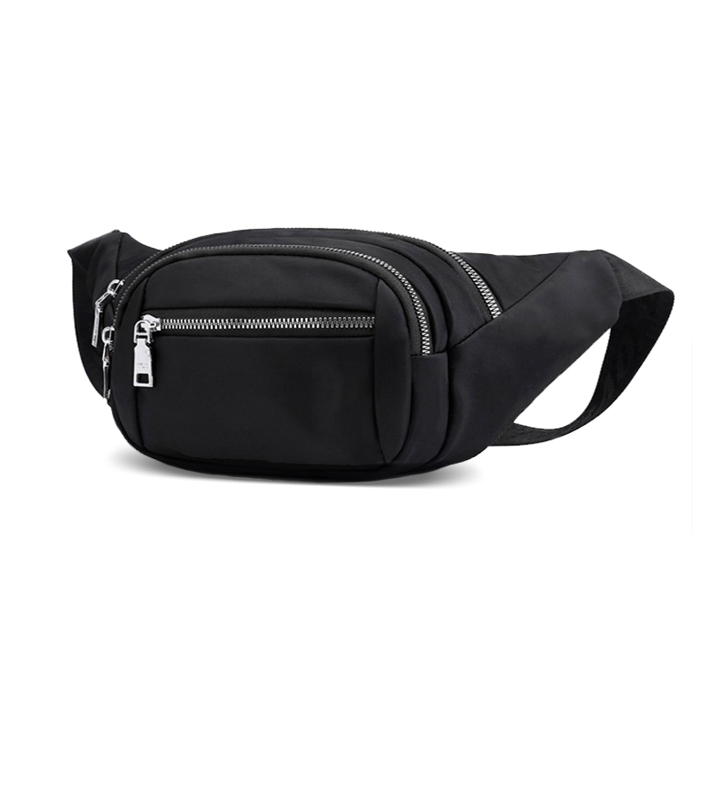 Hot pink nylon crossbody fanny waist pack purse for daily outings